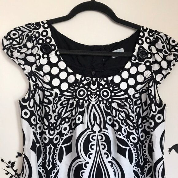 OASIS 100% SILK psychedelic tunic dress - Picture 3 of 7